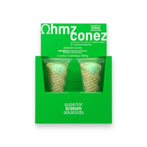 OHMZ Conez Pseudo 7-hydroxymitragynine Pistachio Cones 25mg Box