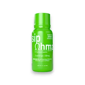 Sip Ohmz 7-Hydroxymitragynine Pseudo Kratom Extract Shot Mint 30mg